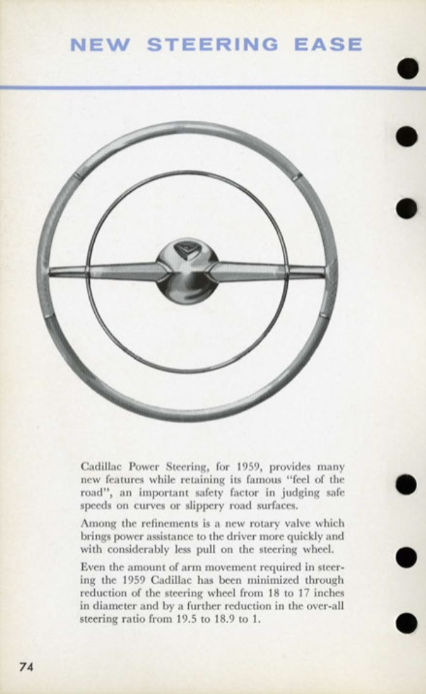 1959 Cadillac Salesmans Data Book Page 93